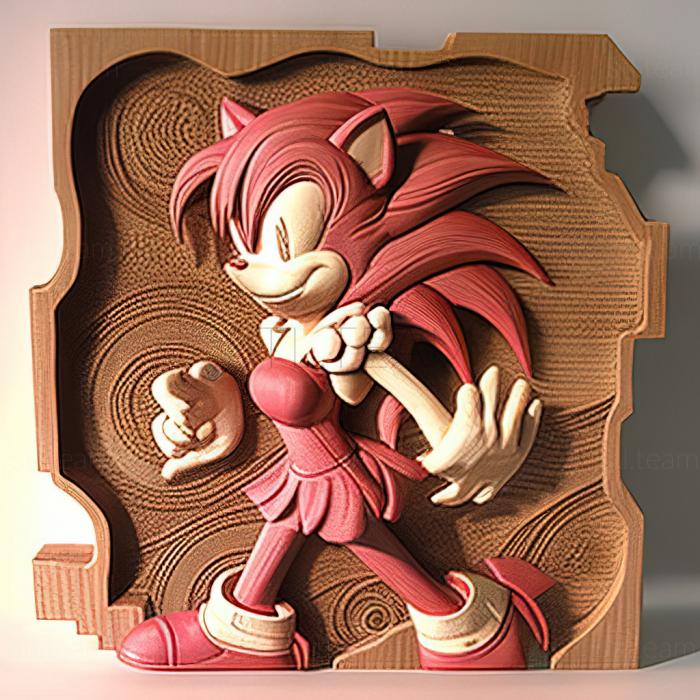 Characters st Amy Rose from Sonic the Hedgehog